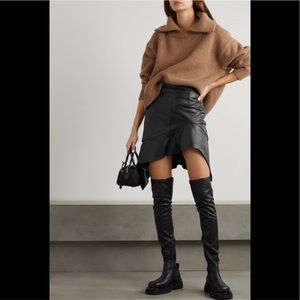 Alexander Wang Deconstructed Leather Skirt